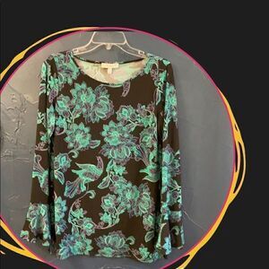🎁 CHAUS NEW YORK PAISLEY LONG SLEEVES TOP